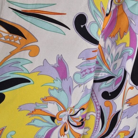 NWT ZARA Satin Printed Short Kimono 70s Lilac with Belt 7929/075 Size XS - Picture 12 of 16